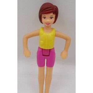 McDonald Polly Pocket Doll ©2003 4" Tall Red hair Brown eyes